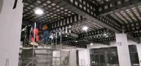 儋州一商场梁，楼板碳纤维加固施工